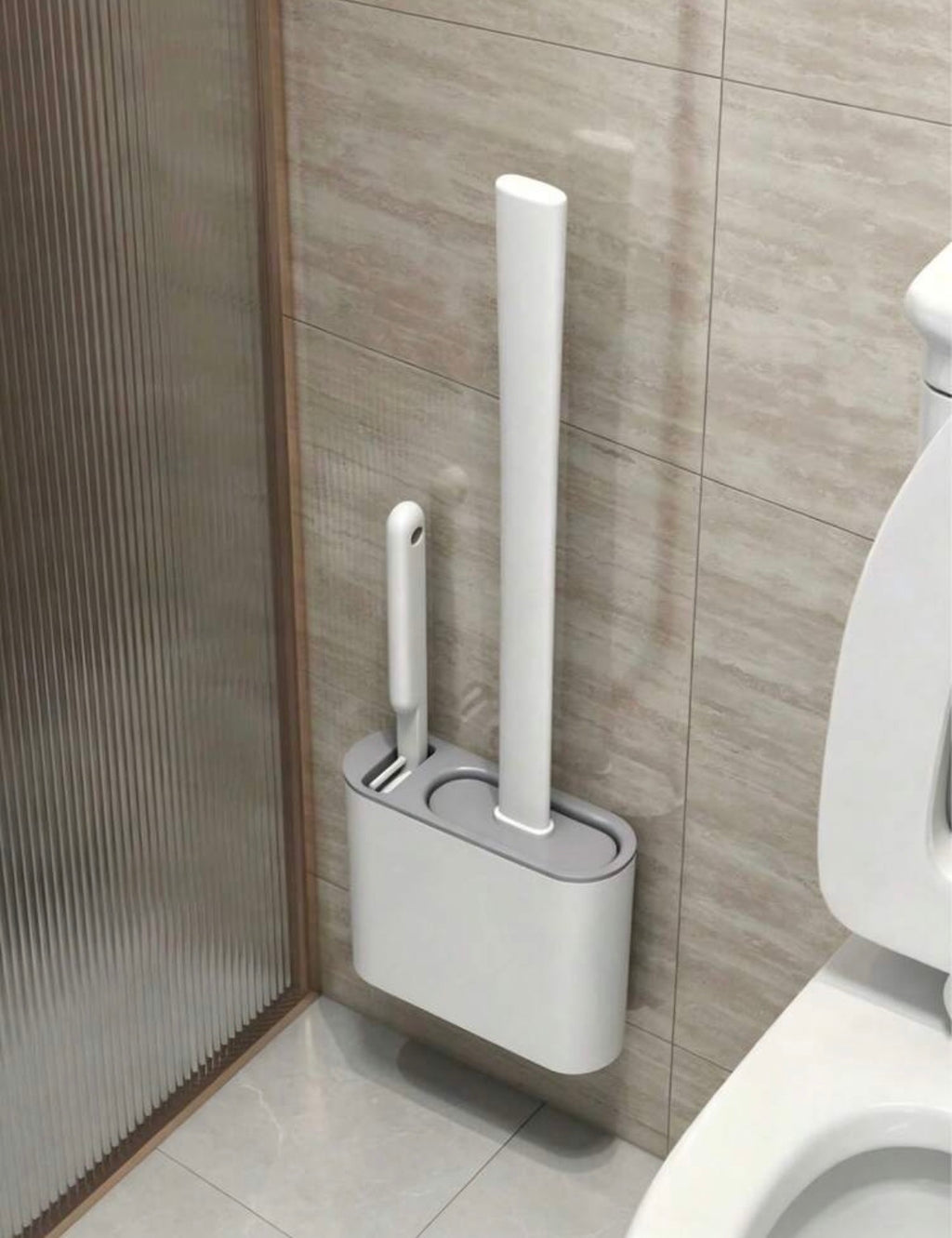 Silicone toilet brush