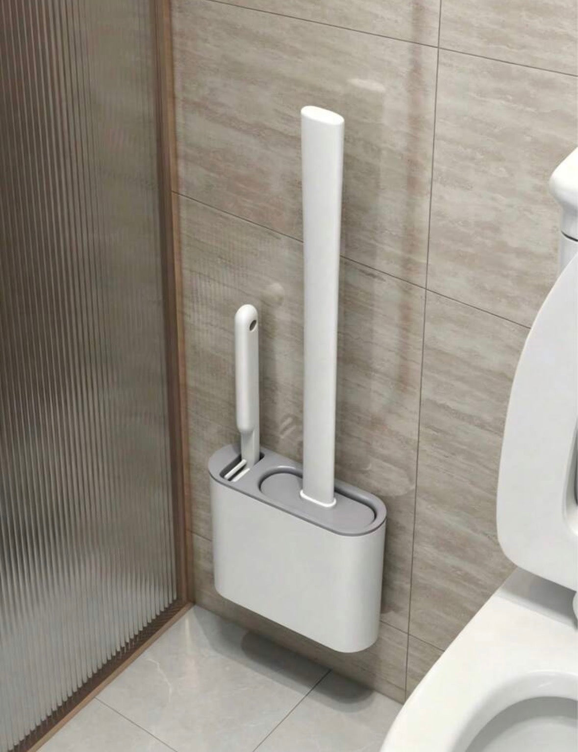 Silicone toilet brush