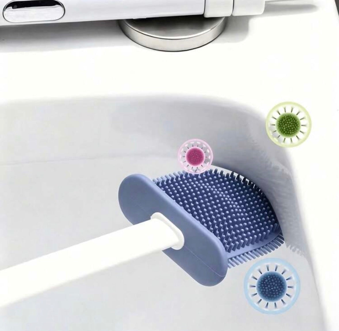 Silicone toilet brush