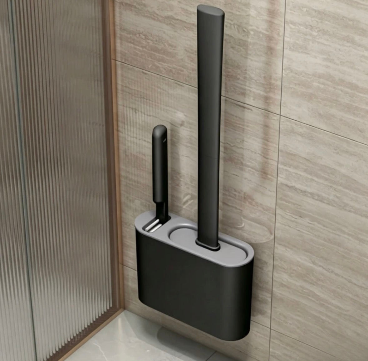 Silicone toilet brush