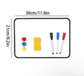 Whiteboard with stand (3 markers,1 eraser, 3 magnets)