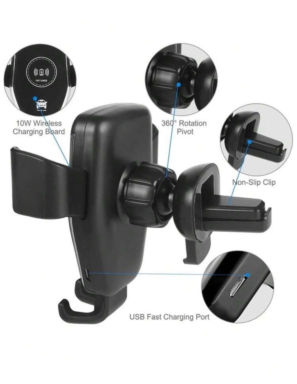 Charging phone holder