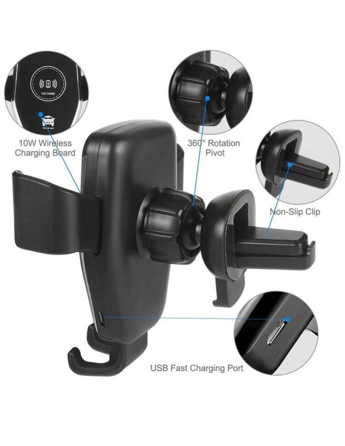 Charging phone holder