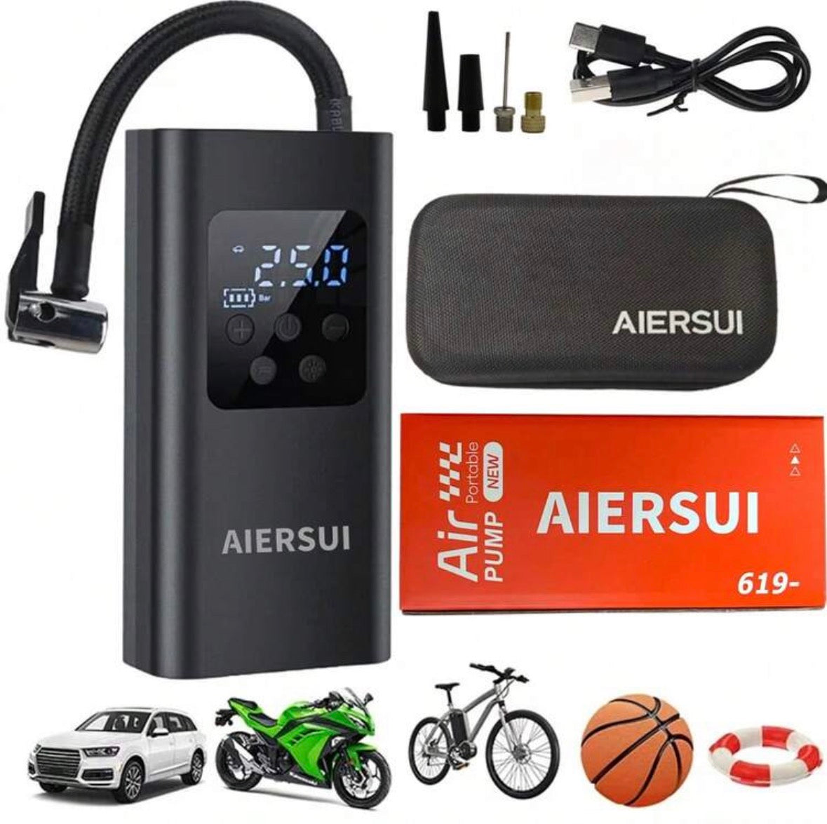 Portable tire inflator