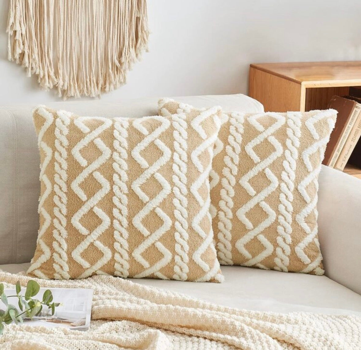 Faux pillow cover