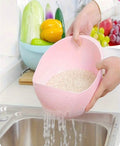 Water draining washing bowl