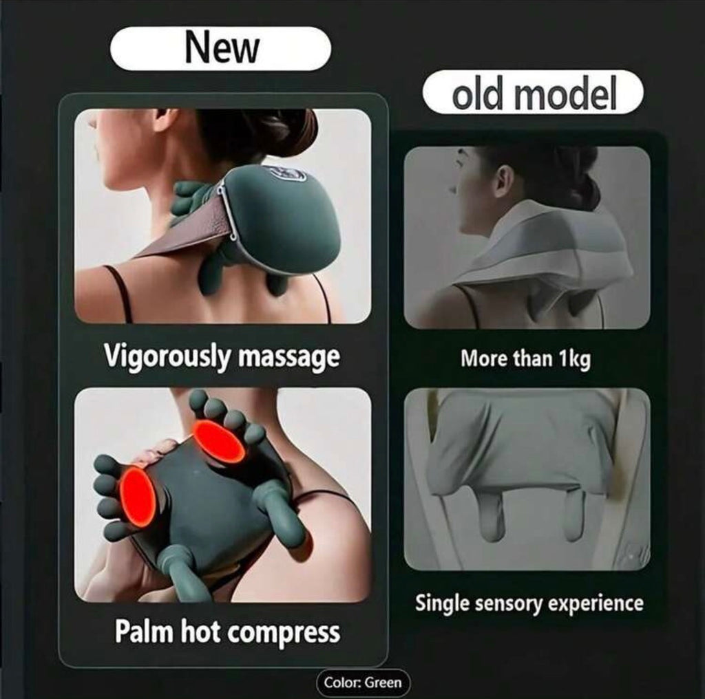 Neck heated massager