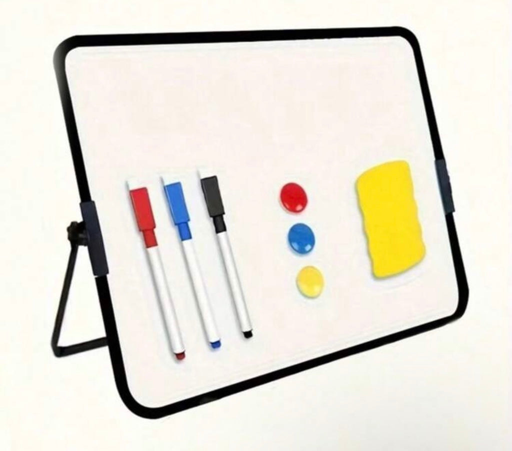 Whiteboard with stand (3 markers,1 eraser, 3 magnets)