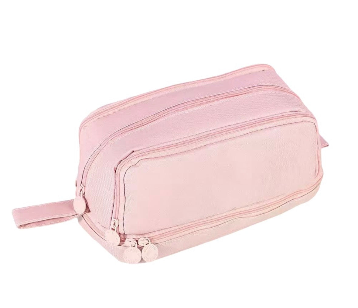 Large pencil case with four compartments