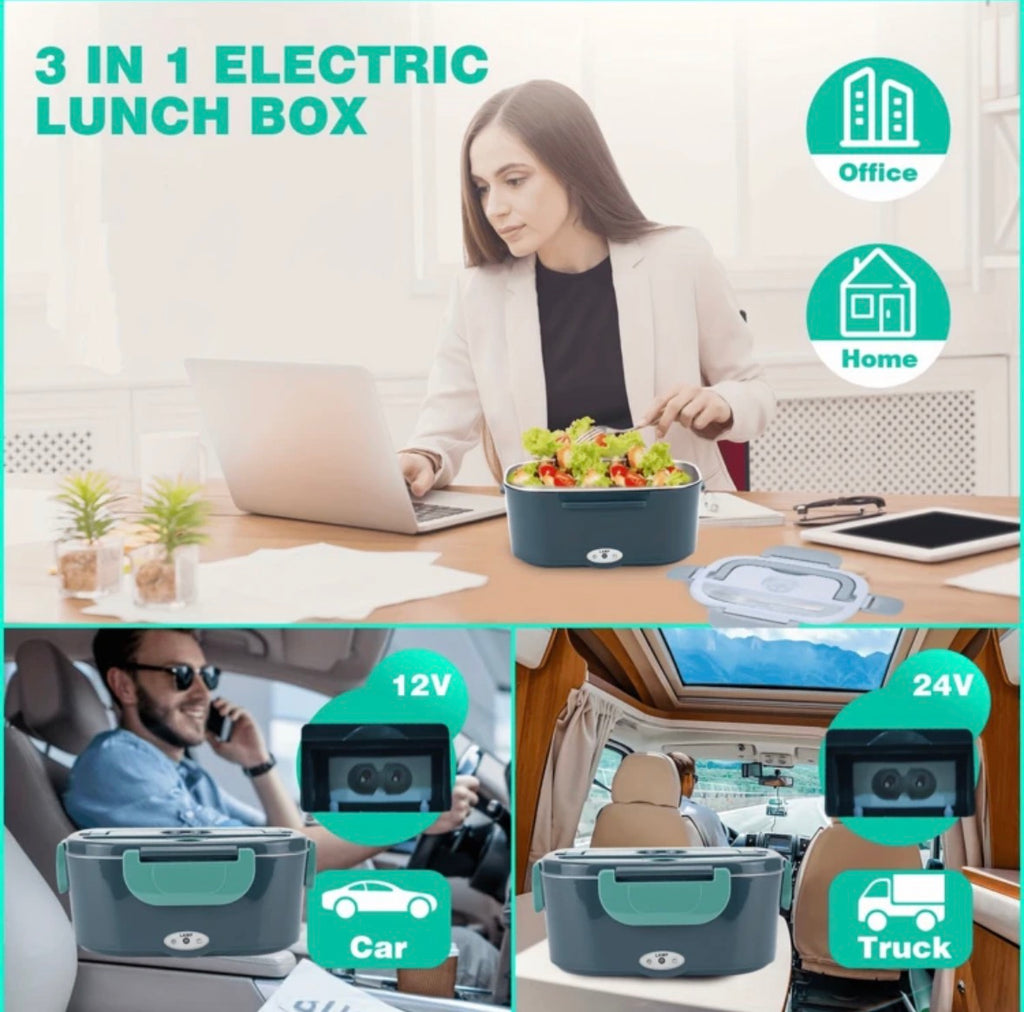 Electric heated lunch box