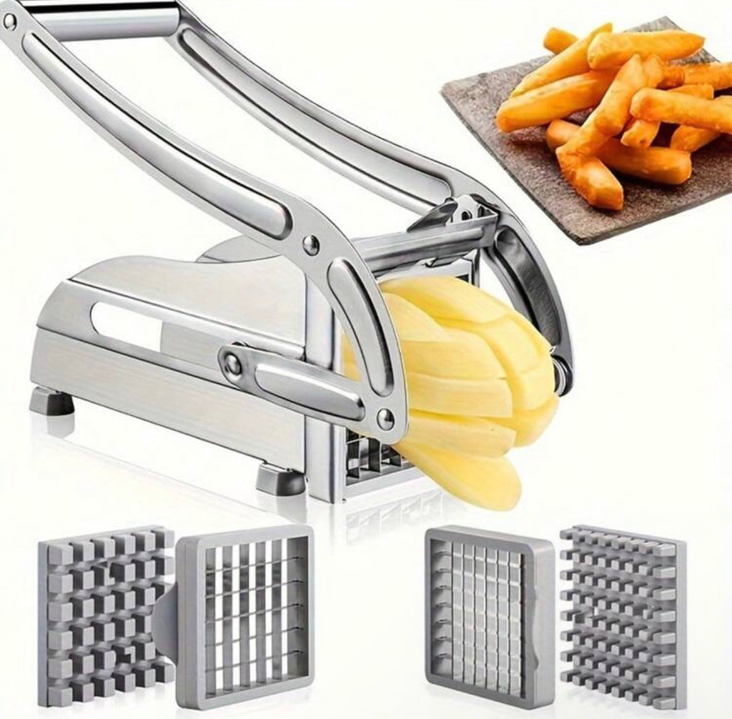 Stainless steel french fry cutter