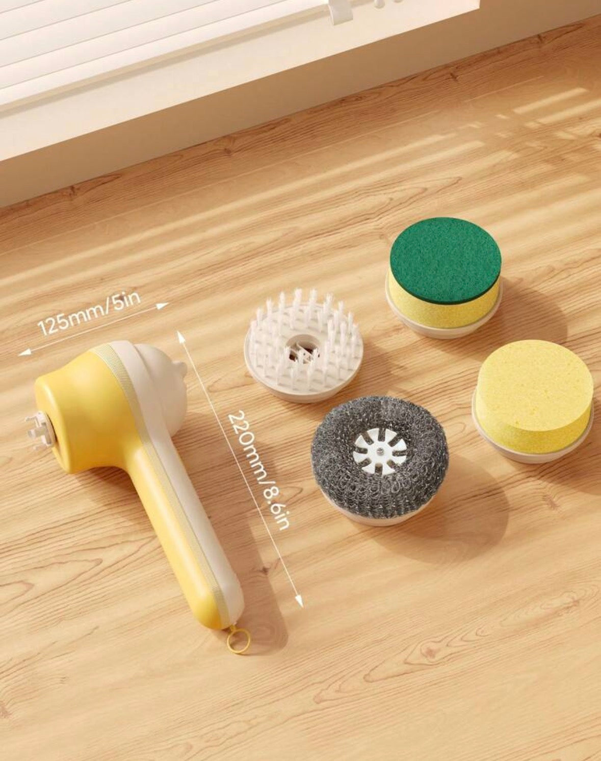 Electric spin scrubber