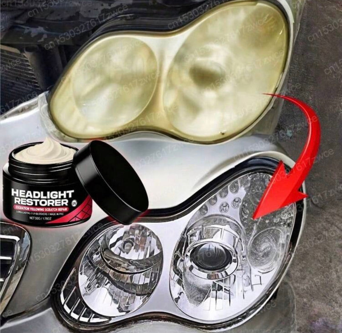 Car headlight restoration kit