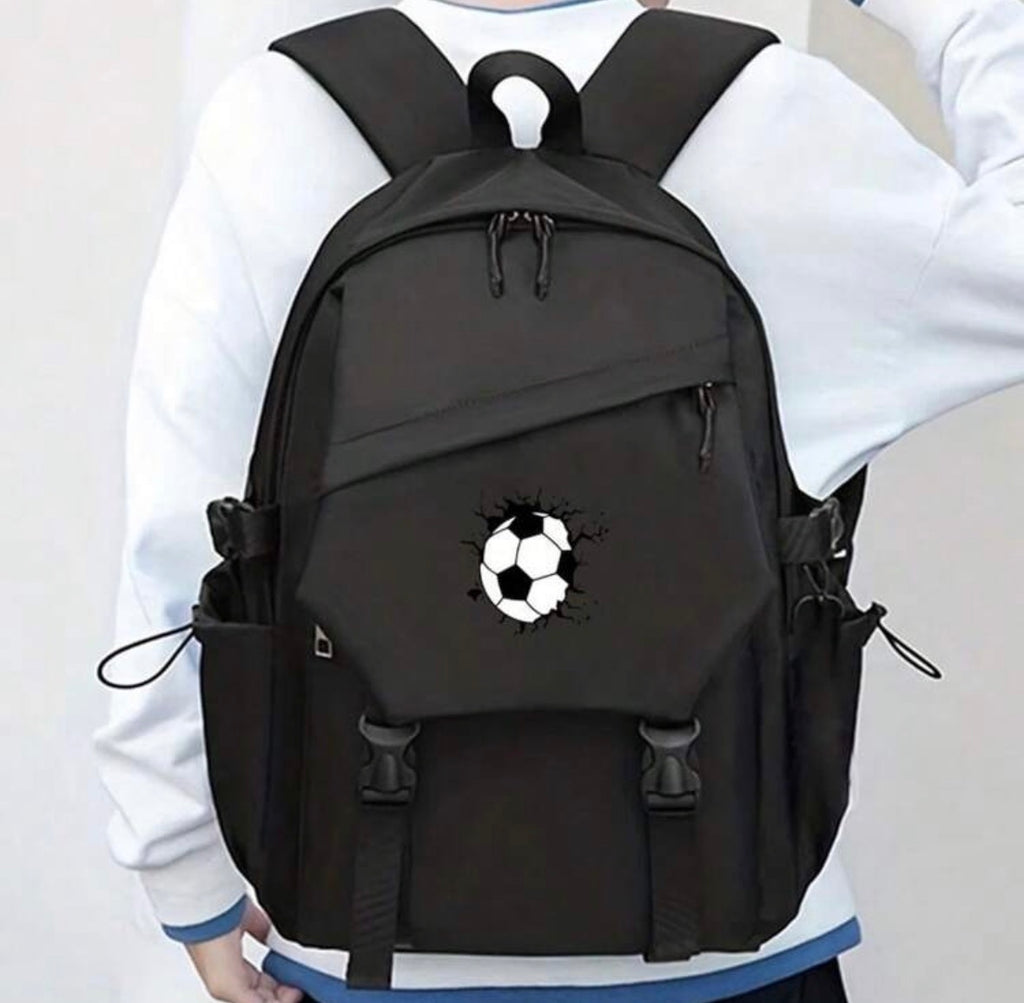 Football printed backpack