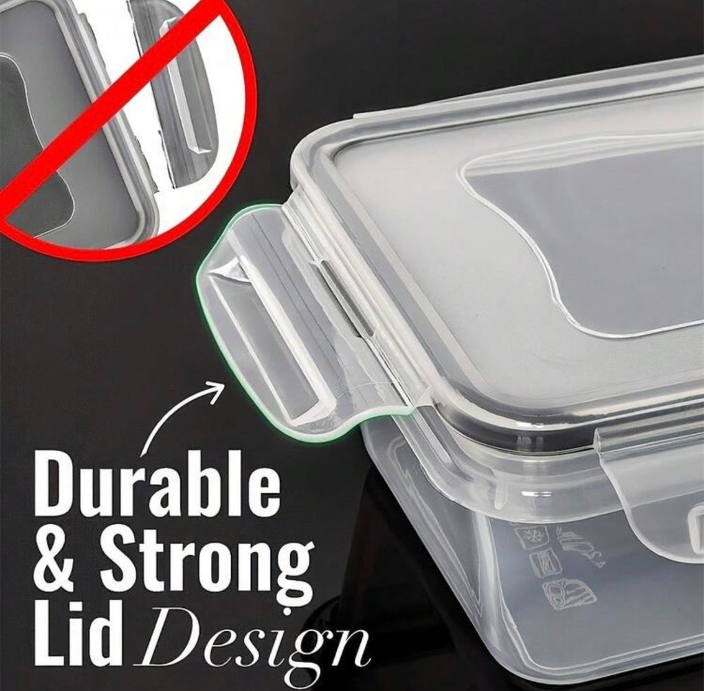 Transparent containers (5containers+5lids)