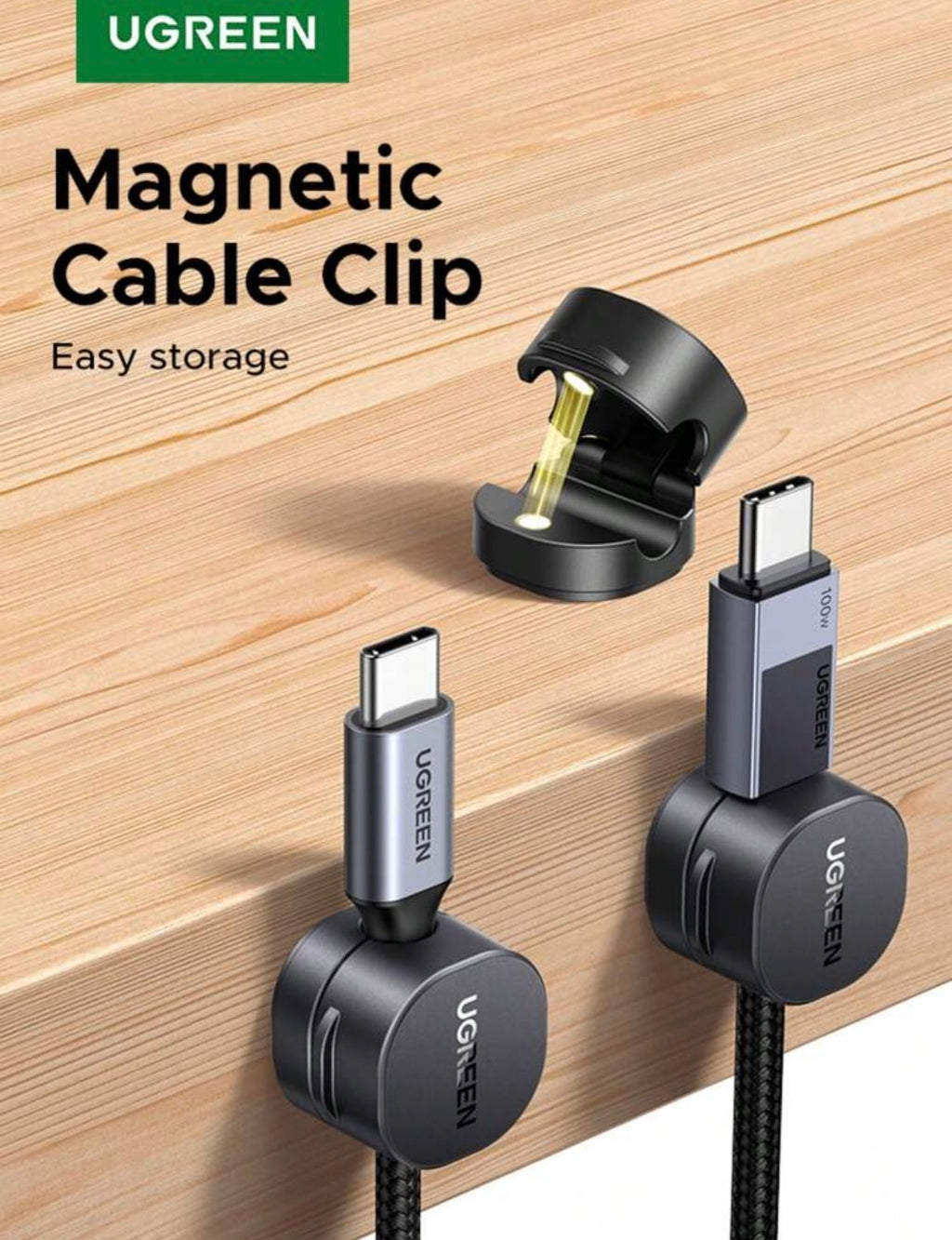 Magnetic cable clips