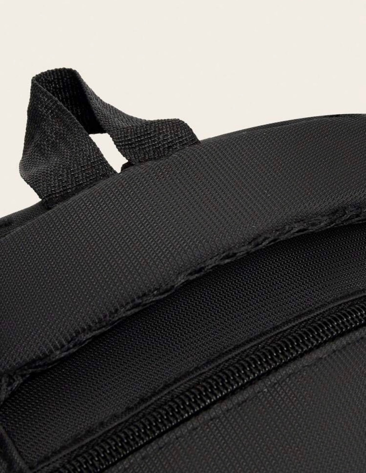 Sleek black backpack