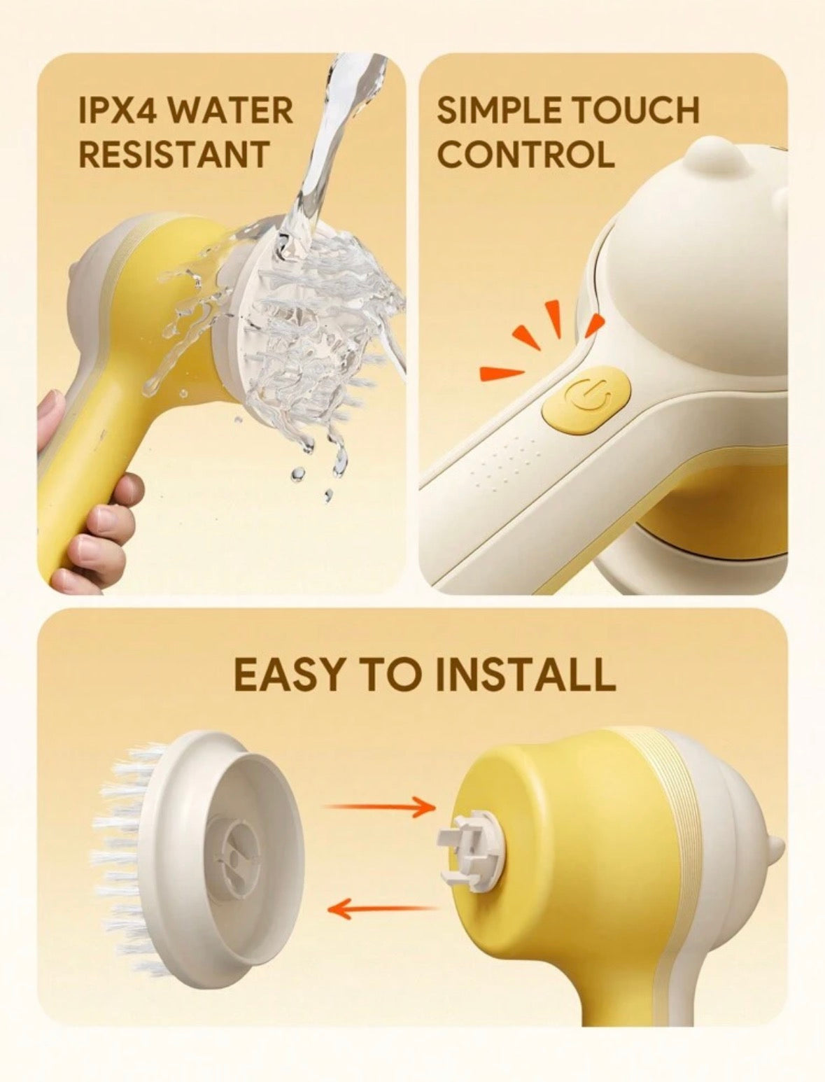 Electric spin scrubber