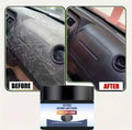Car interior renovation wax with free cleaning sponge