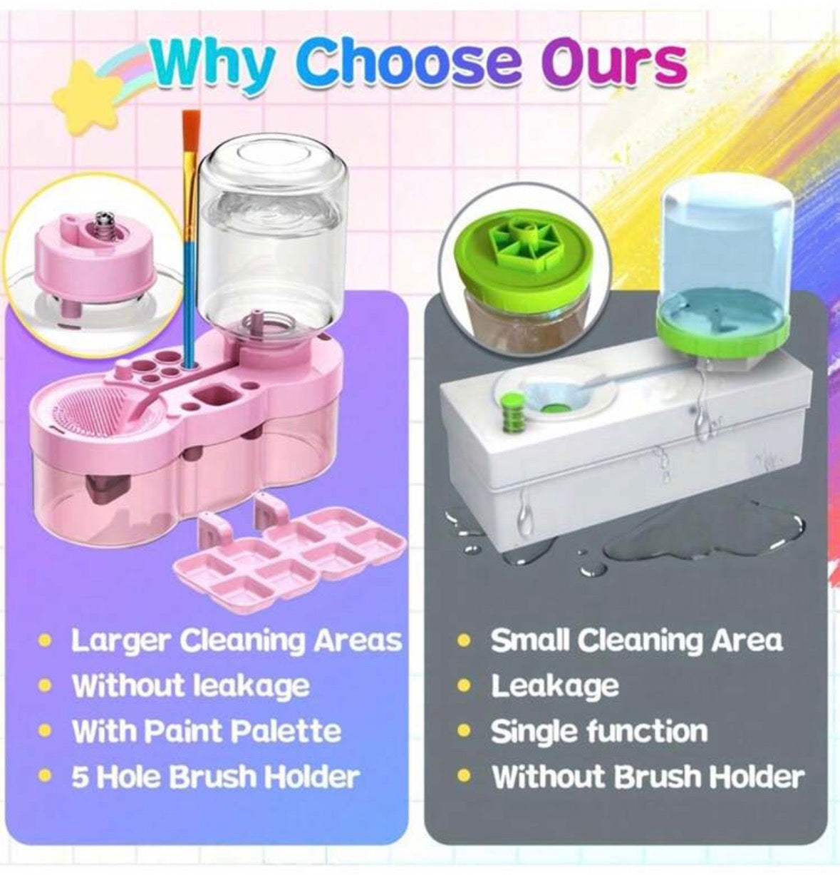 The painting station