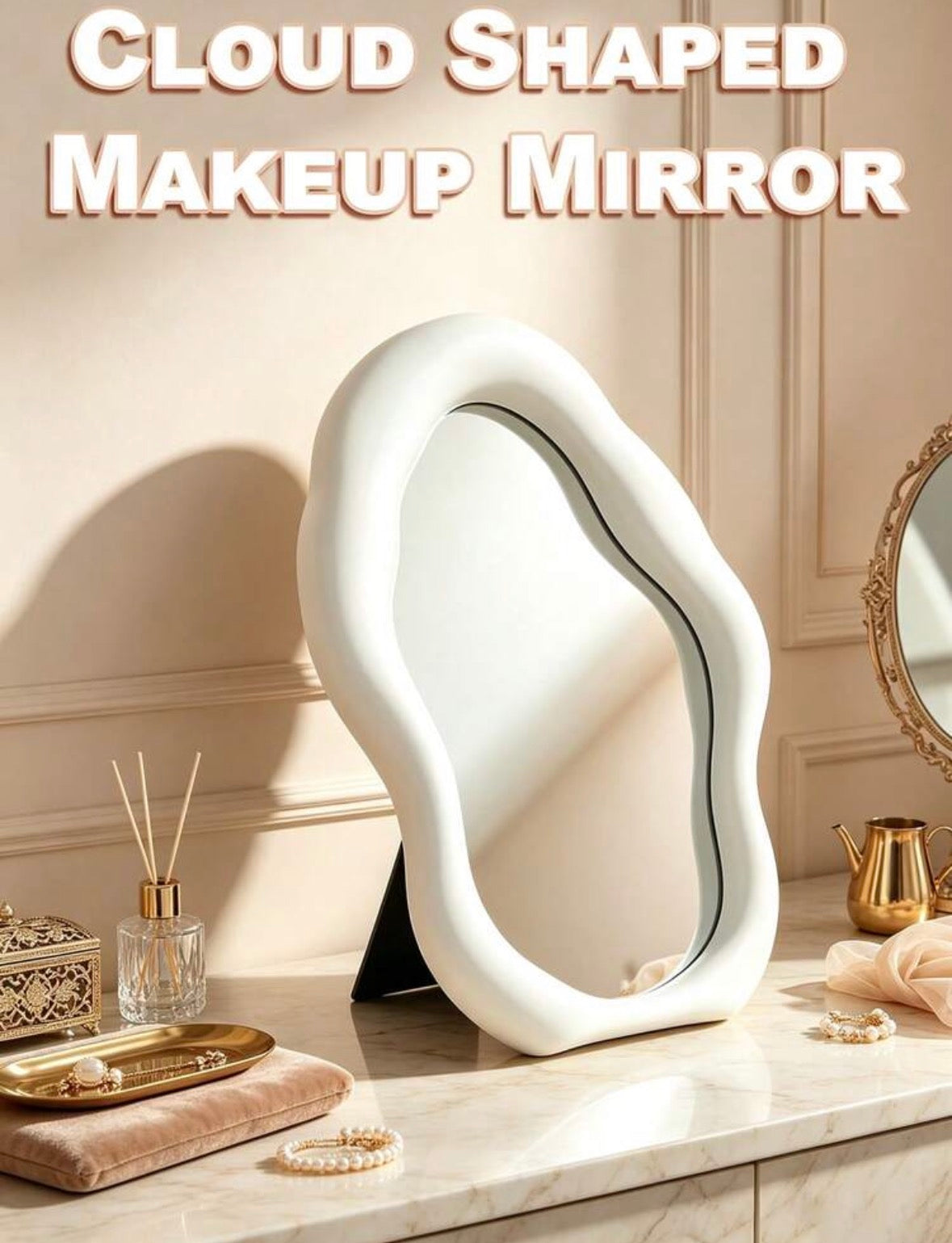 Cloud shaped mirror