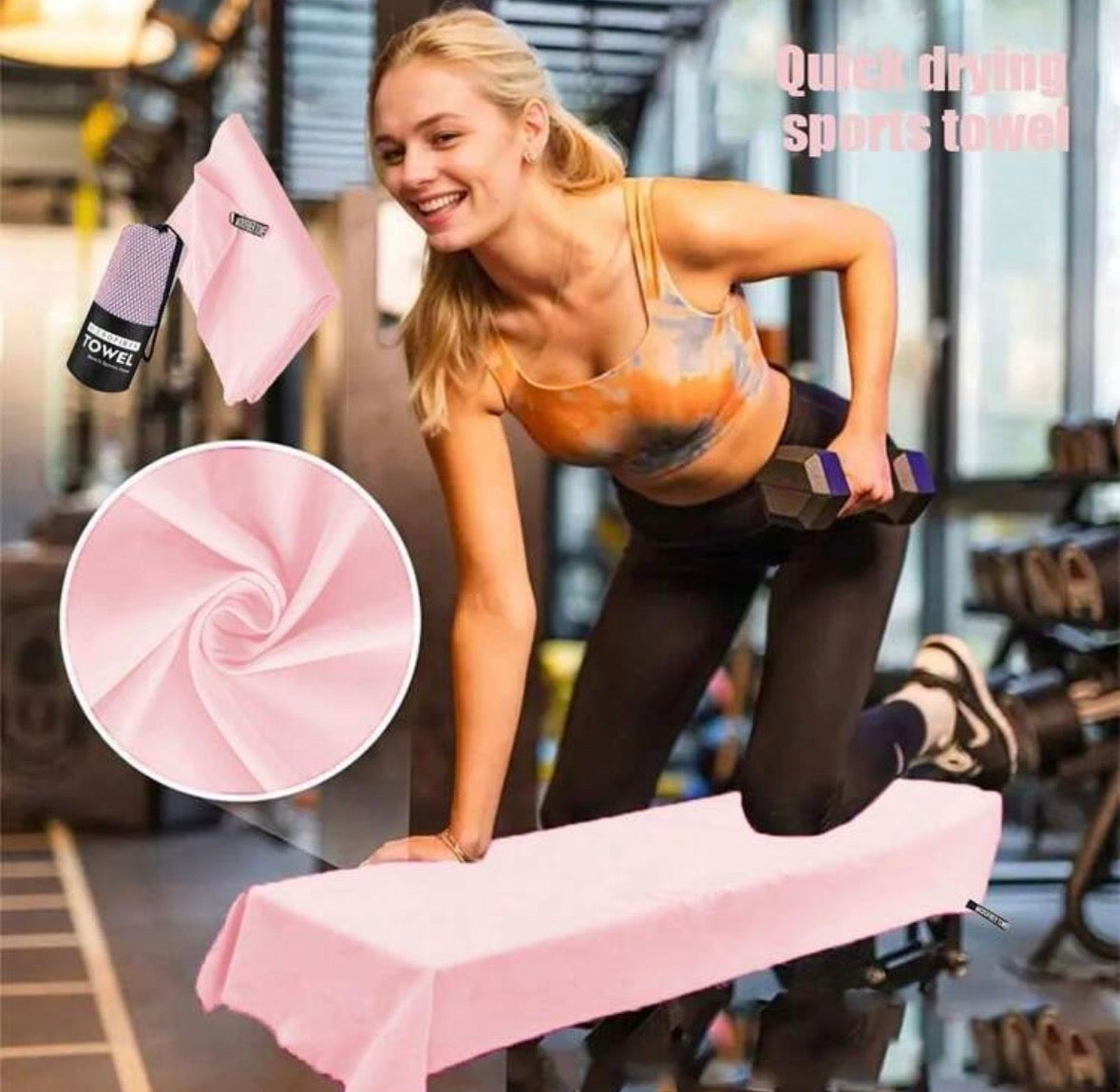 Gym fast drying microfiber towel