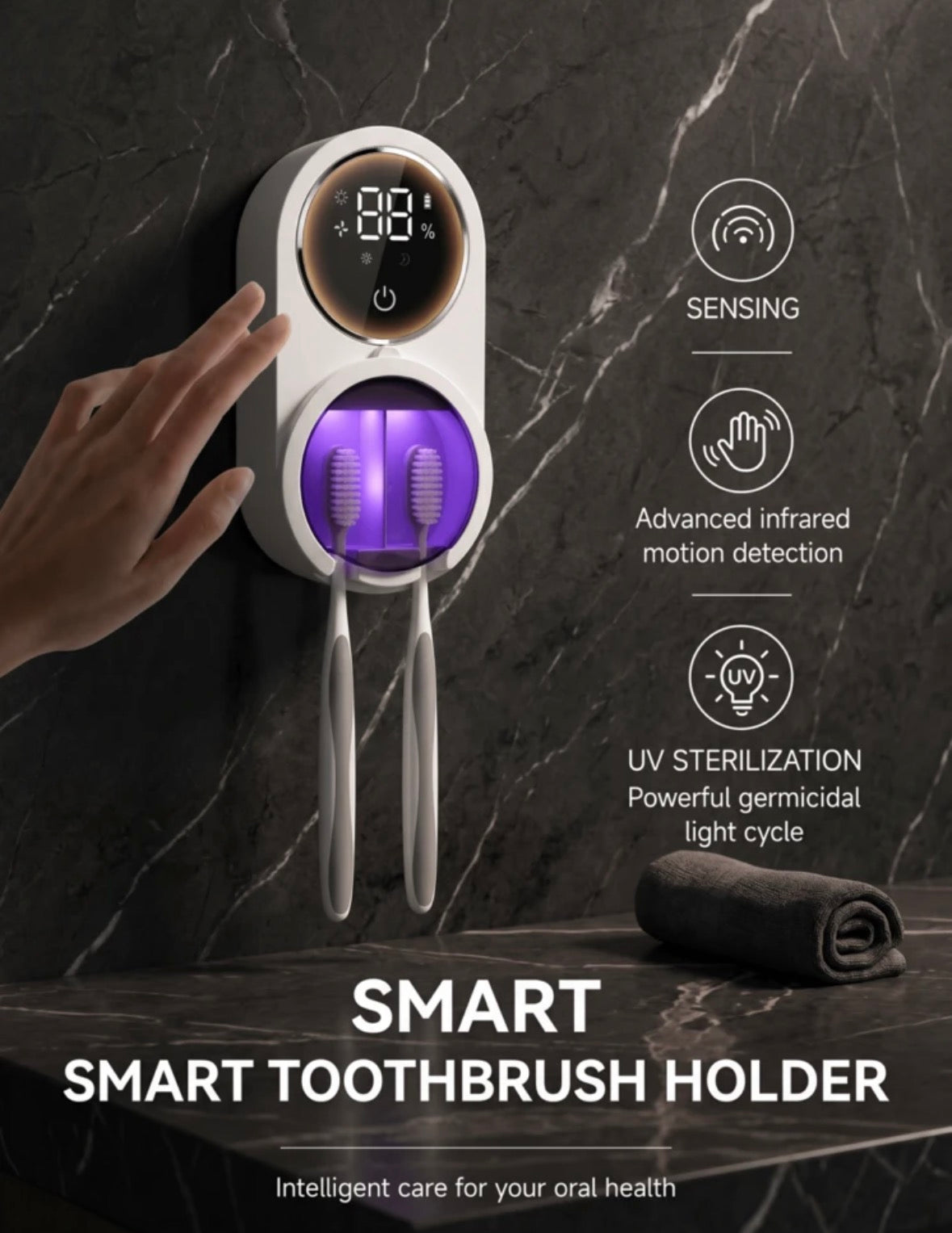 UV toothbrush disinfector