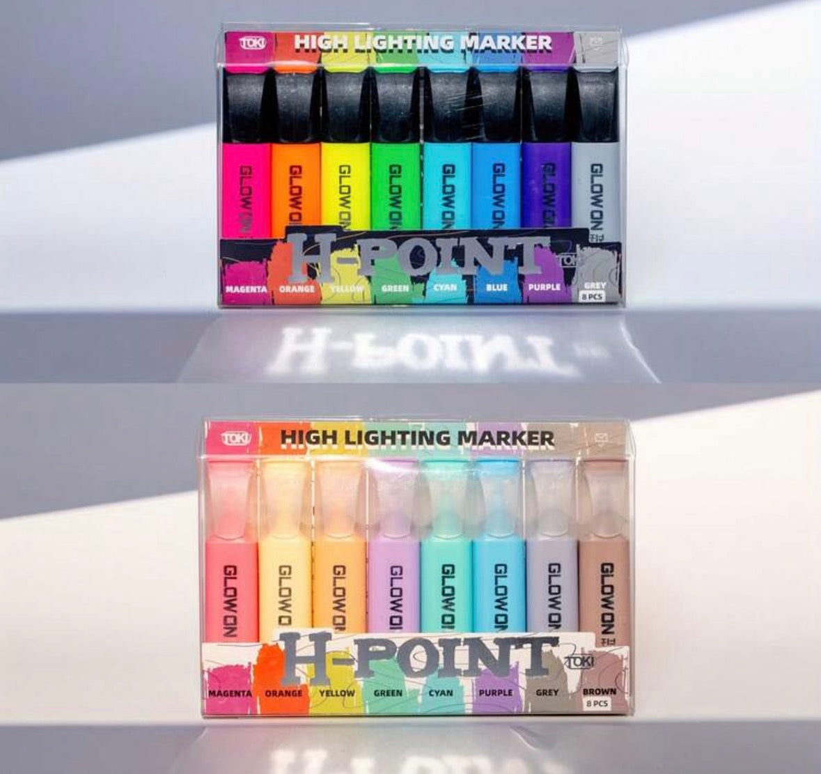 16 piece neon and pastel colored highlighters
