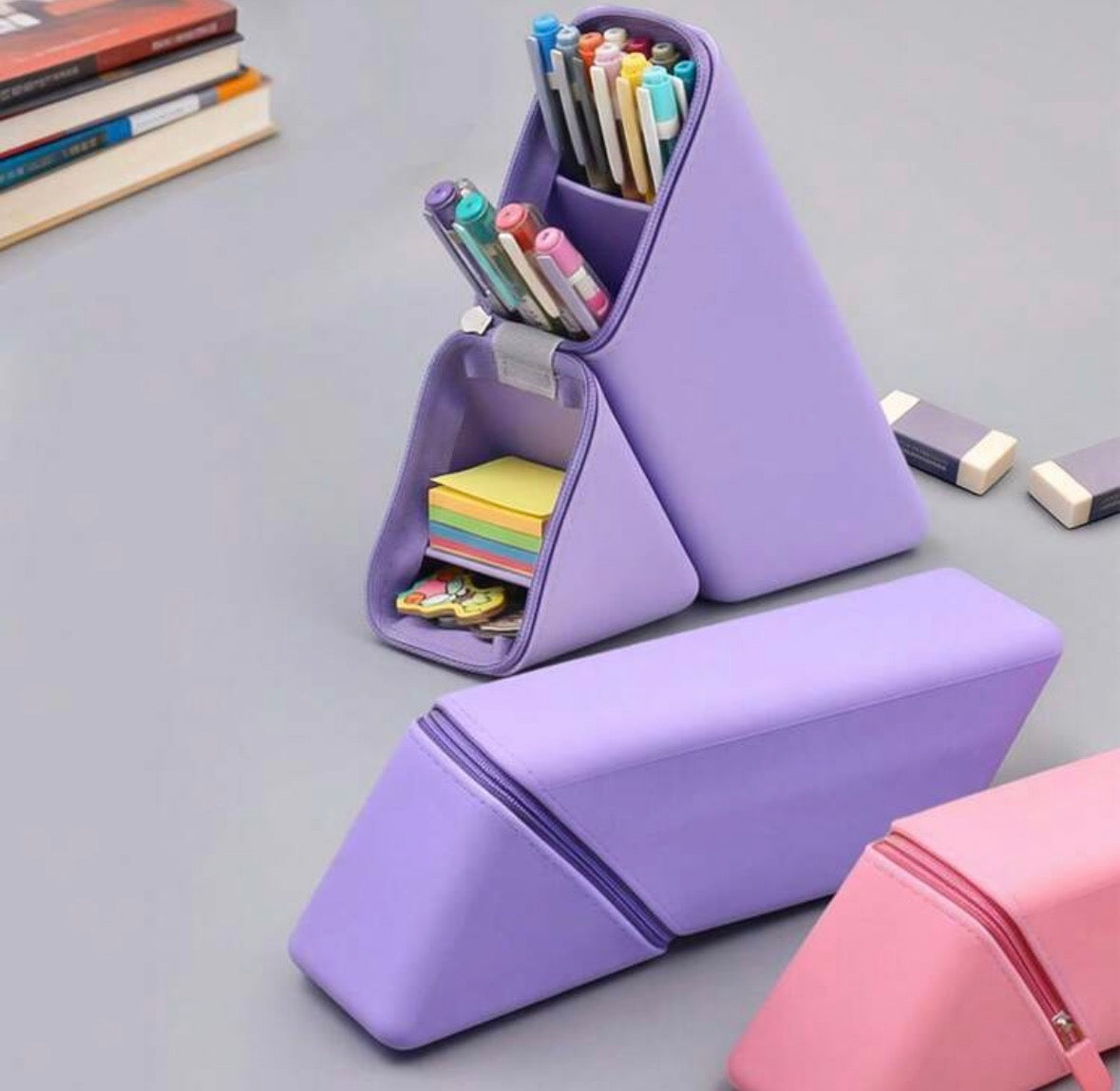 Pencil case and desk organizer