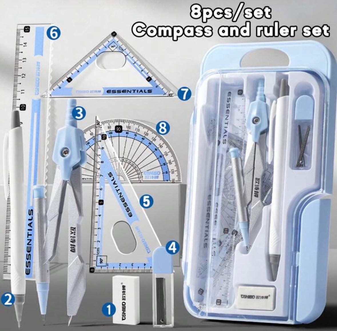 8pc geometric set