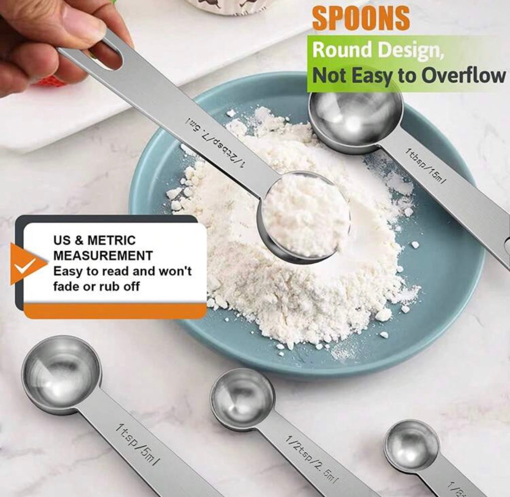 Stainless steal 10pcs measuring cups