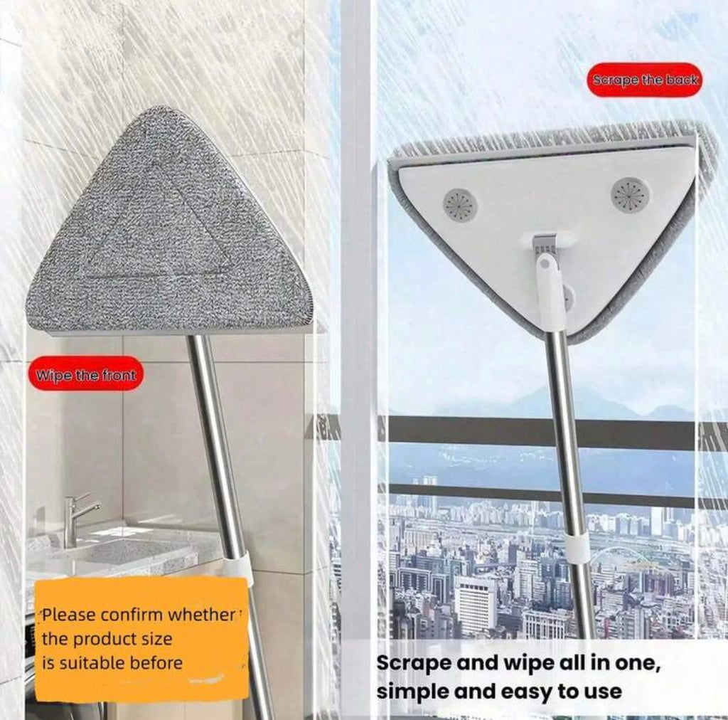Triangle cleaning mop