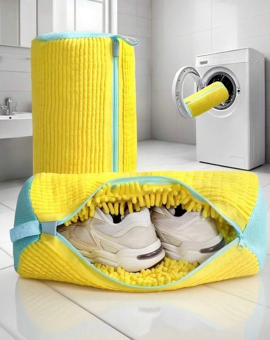 Shoe washing bag