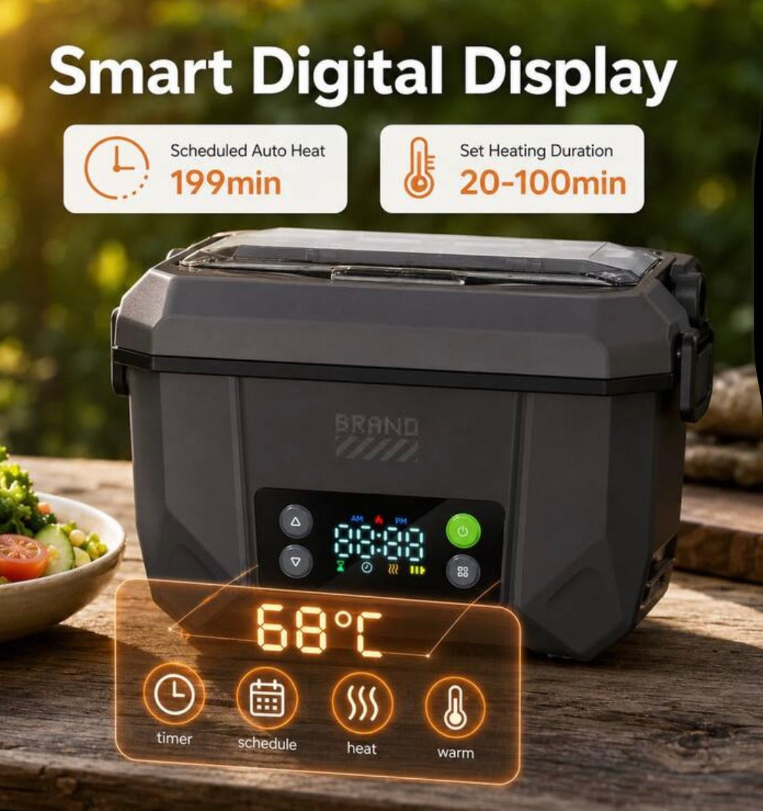 Premuim wireless heating lunch box