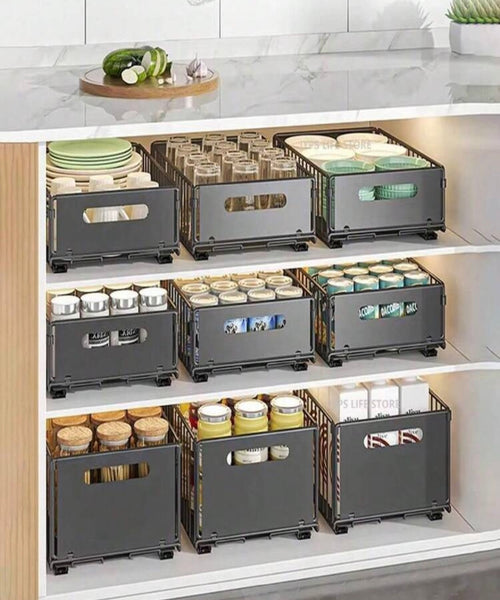 2 piece pull out kitchen cabinet