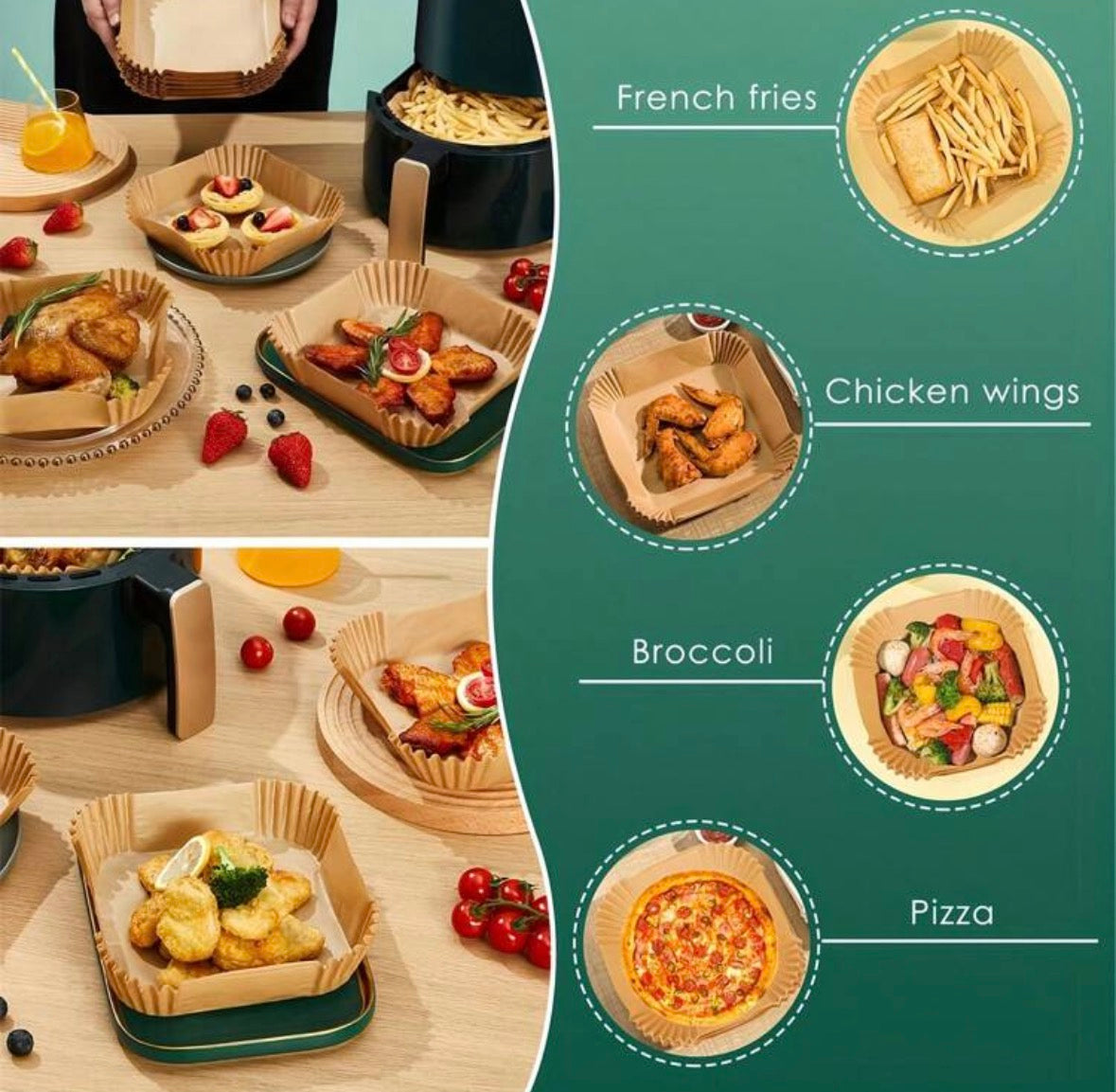 200 pcs airfryer liners