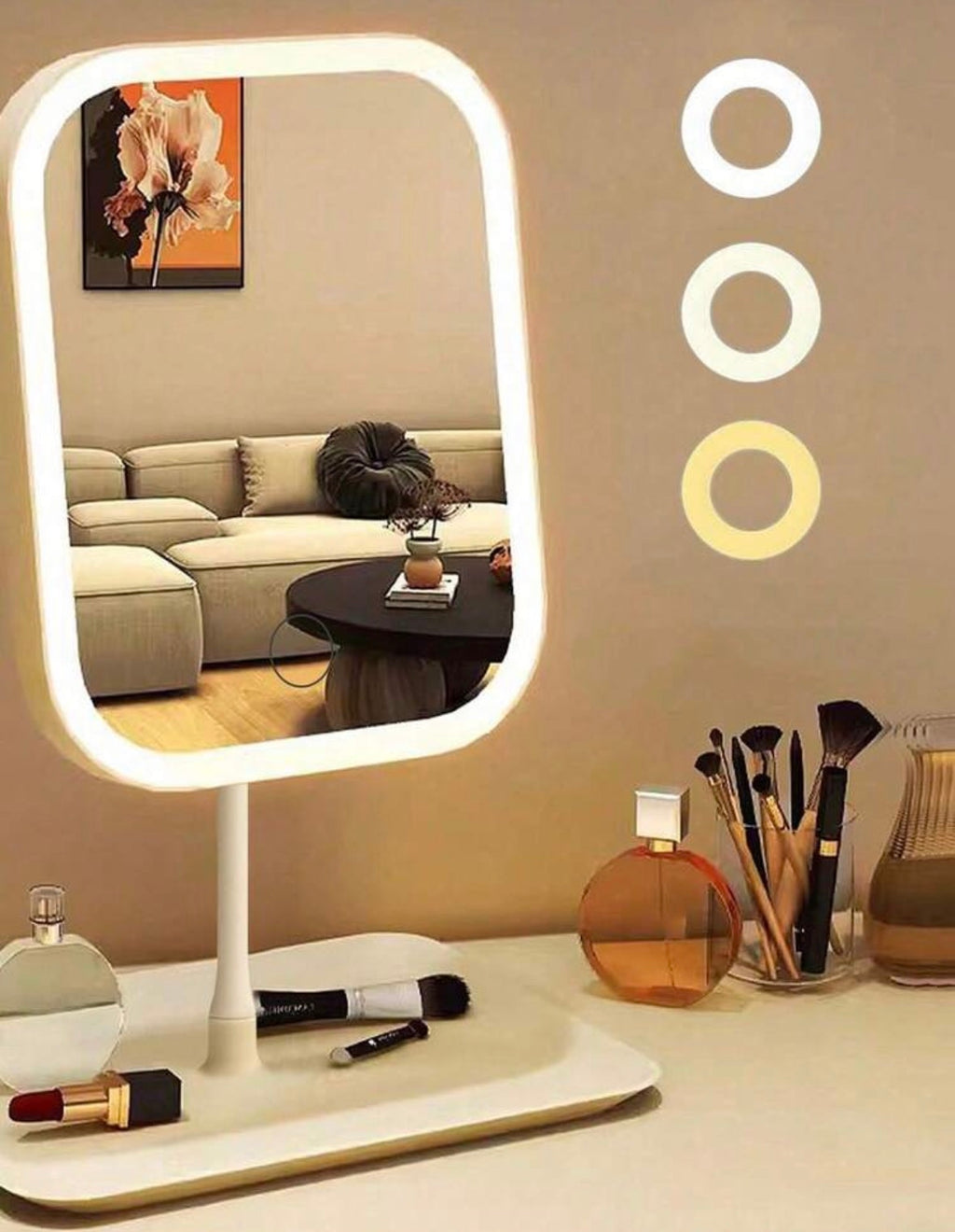 LED makeup mirror