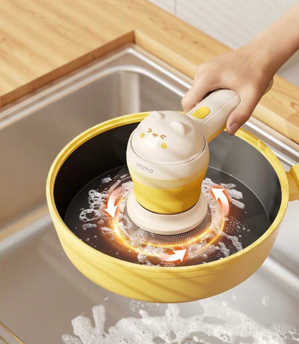 Electric spin scrubber