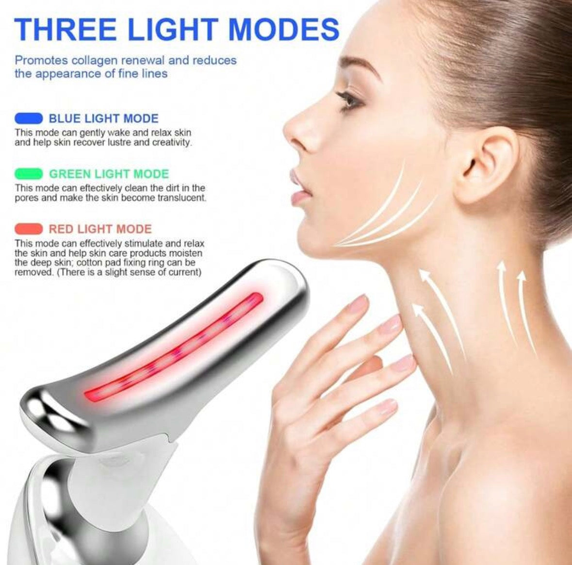 Skin tightening device LED