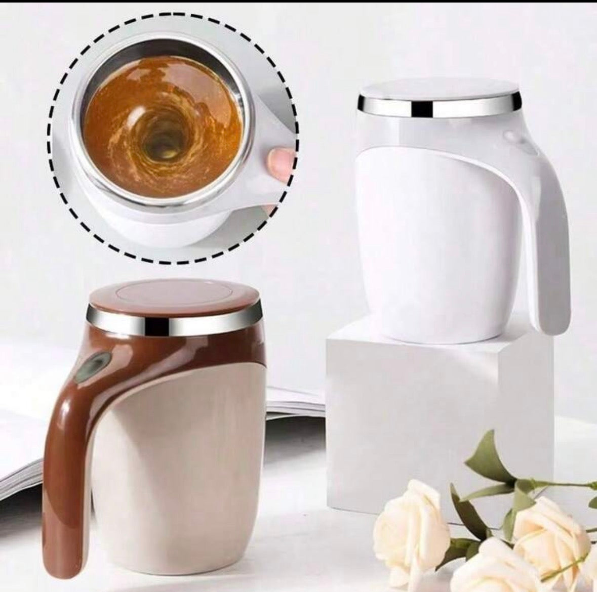 Automatic mixing mug