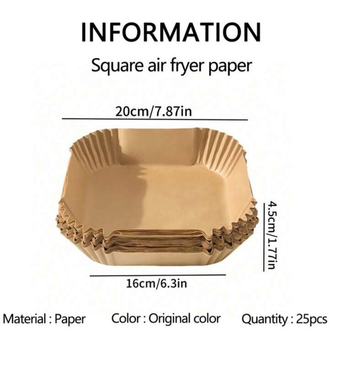 200 pcs airfryer liners