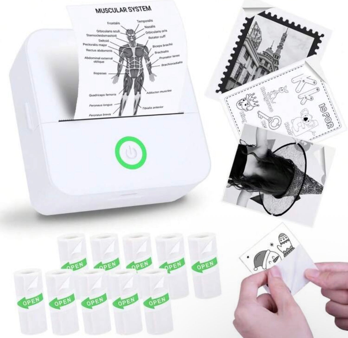 Mini sticker printer