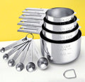 Stainless steal 10pcs measuring cups
