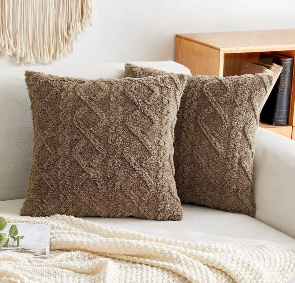 Faux pillow cover