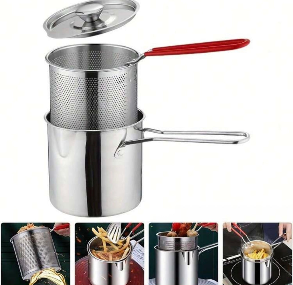Stainless steel deep fryer