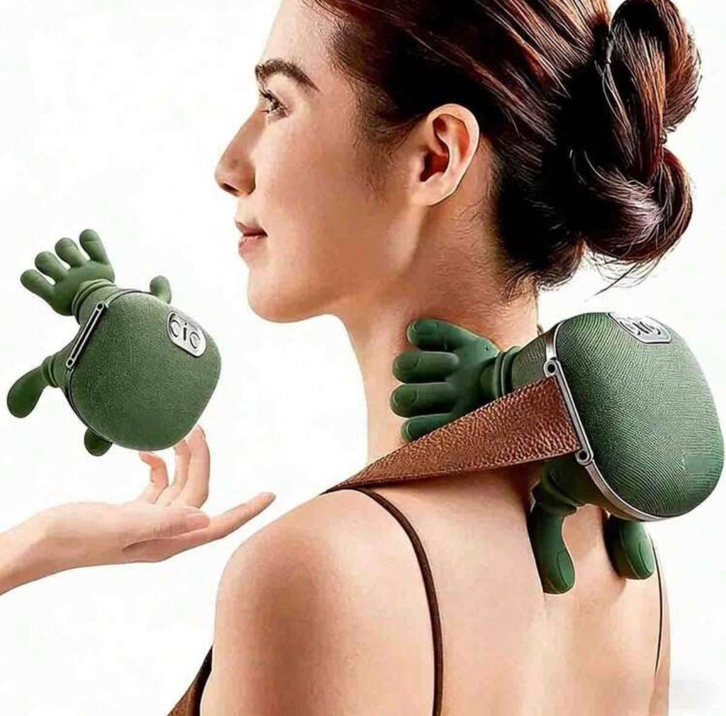 Neck heated massager