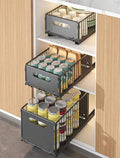 2 piece pull out kitchen cabinet