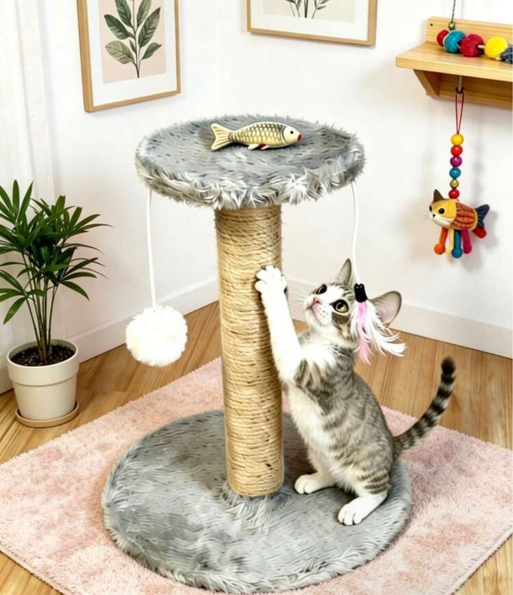 Mini cat scratching post