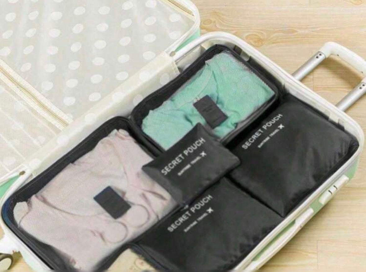 6 piece travel organizer set