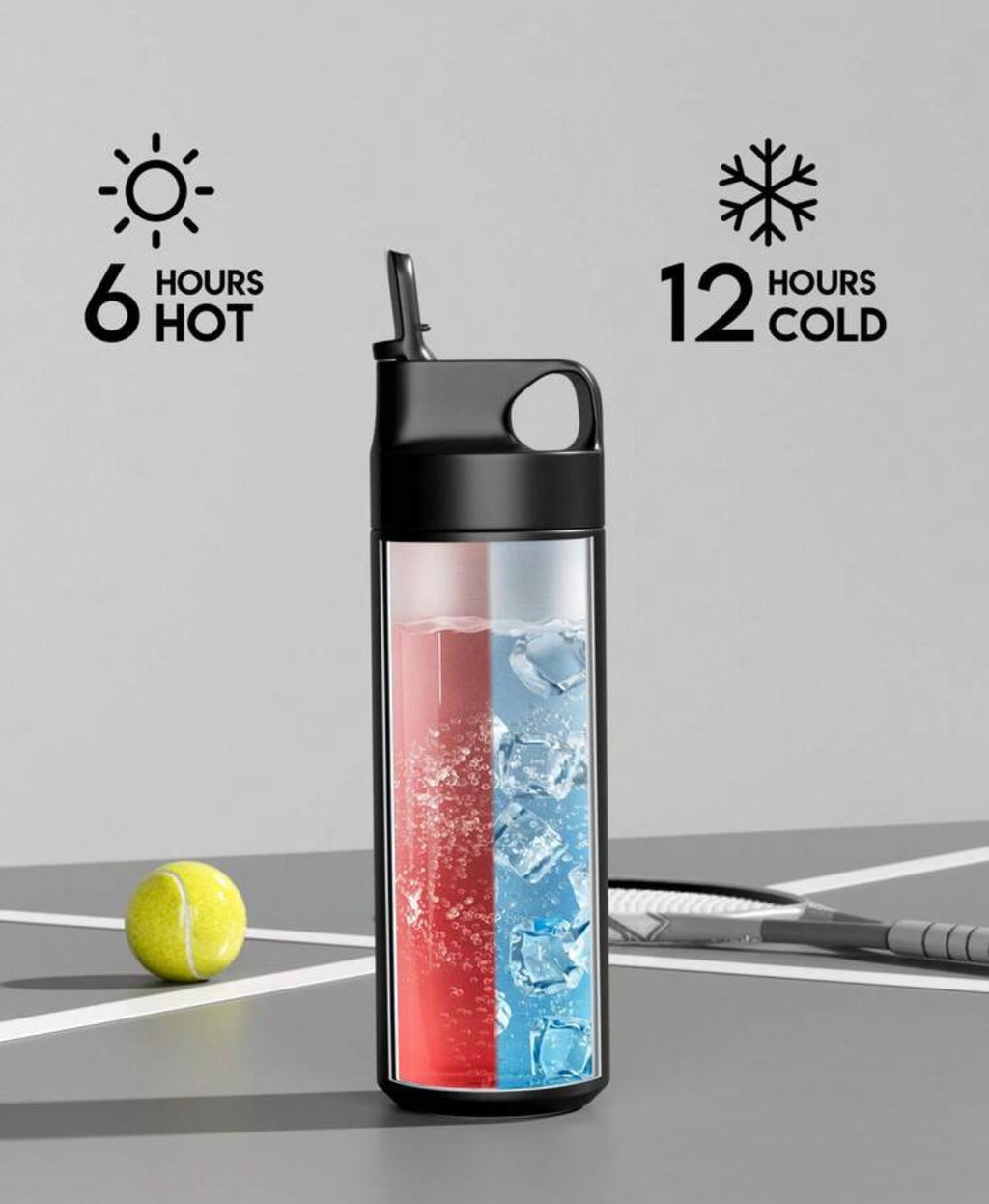 MEOKY 550ml stainless steel water bottle